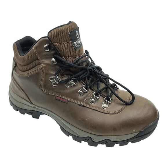 Magellan Outdoors Waterproof Hiking Boots Men\'s US Size 11.5 Brown FWMFMC1012